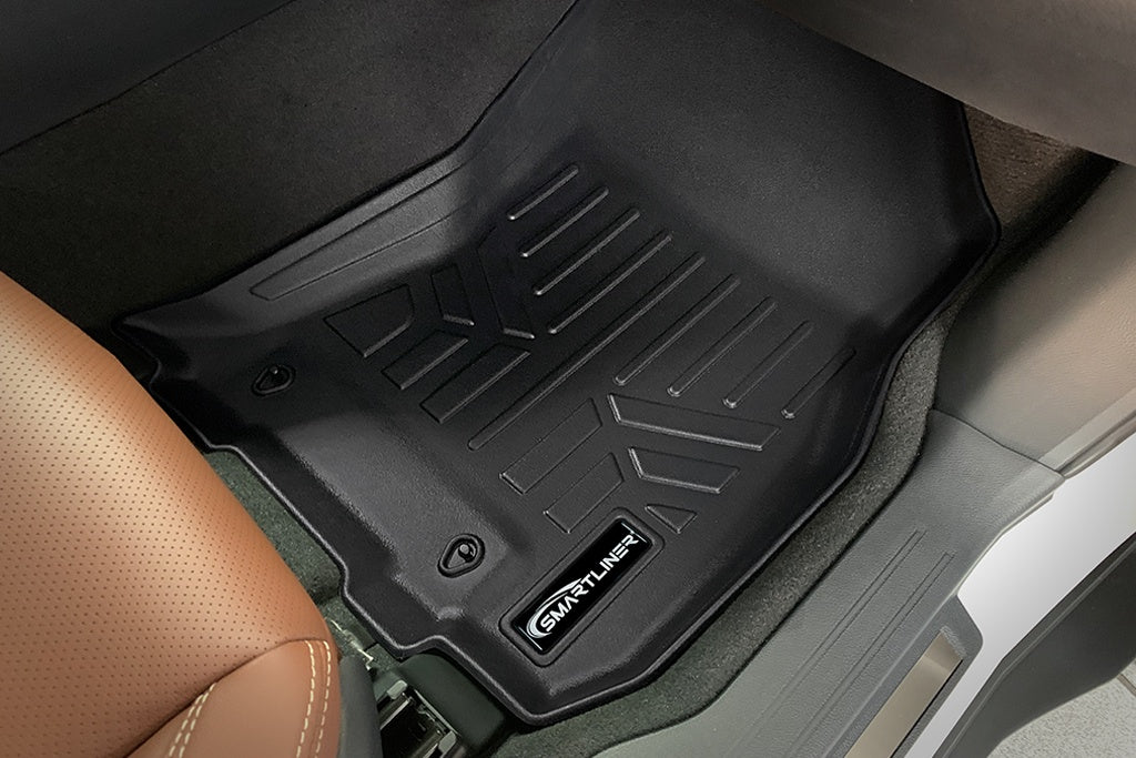 SMARTLINER Custom Fit Floor Mats 1st Row Liner Set Black Compatible With 2015-2019 Subaru Outback / Legacy (SA0170)