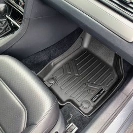 SMARTLINER All Weather Custom Fit Black 1st Row Floor Liner Set Compatible With 2024 Hyundai Santa Fe (SA0279)