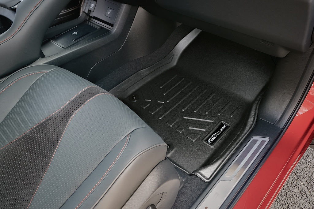 SMARTLINER Custom Fit All Weather Protection Black 2 Row Floor Liners Compatible With 2019-2025 Acura RDX (SA0398/B0398)