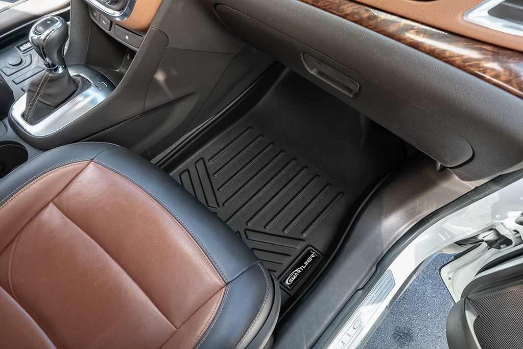 SMARTLINER Custom Fit All Weather Protection Black 1st Row Liners Compatible With 2013-2022 Buick Encore (SA0129)