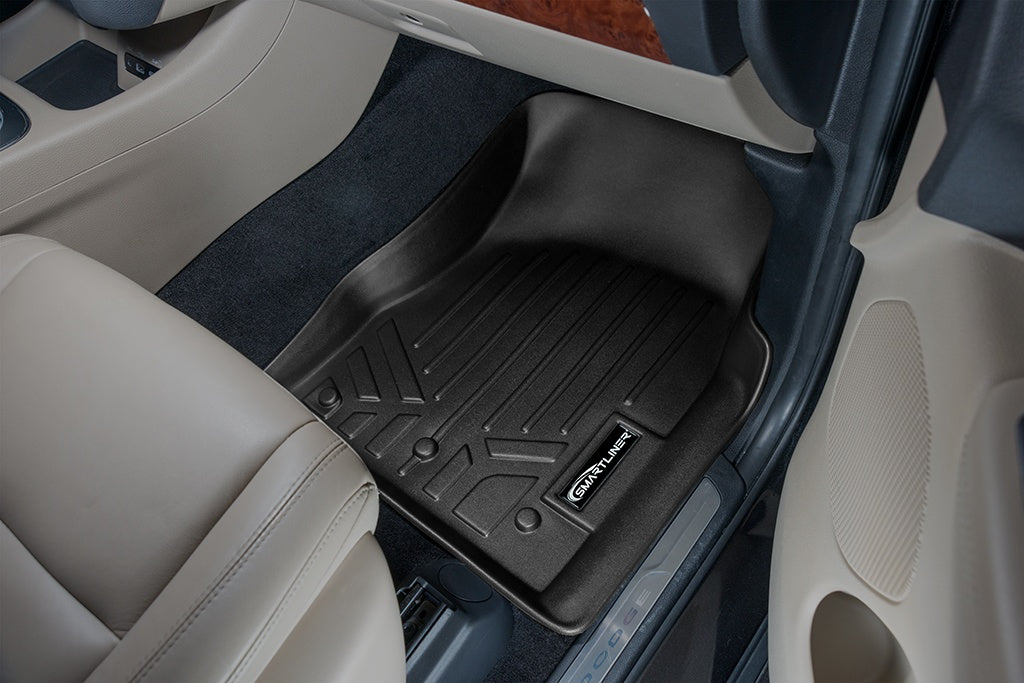 SMARTLINER Floor Mats and Cargo Liner Behind 3rd Row Compatible With 2013-16 Durango with 1st Row Dual Floor Hooks and 2nd Row Bench Seat (SA0127/B0071/E0113)