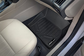 SMARTLINER Custom Fit All Weather Protection Black 2 Row Floor Liners & Cargo Liner behind the 2nd Row Seats Compatible With 2012-2018 Ford Focus (SA0122/B0122/D0122)
