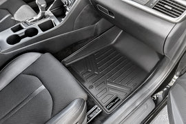 SMARTLINER Custom Fit Floor Mats 1st Row Liner Set Black Compatible With 2015-2019 Hyundai Sonata / 2016-2020 Kia Optima (SA0218)