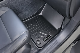 SMARTLINER Custom Fit All Weather 2 Row Black Floor Mat Liner Set Compatible With 2019-2022 Volvo XC40 (SA0588/B0588)