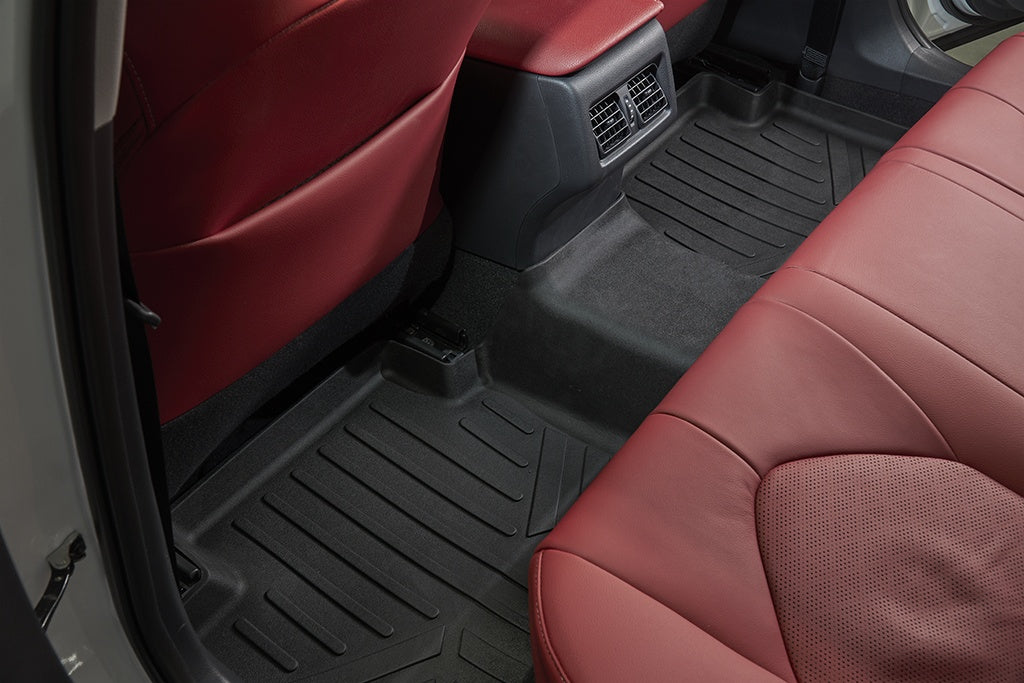 SMARTLINER Custom Fit Floor Mats 2 Row Liner Set Black Compatible With 2018-2024 Toyota Camry Standard Models Only (SA0330/B0330)