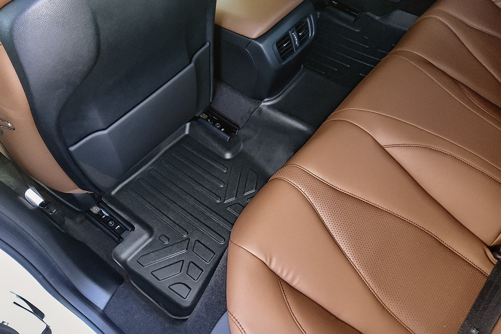 SMARTLINER Custom Fit All Weather Protection Black 2 Row Floor Liners Compatible With 2021-2025 Acura TLX (SA0614/B0614)