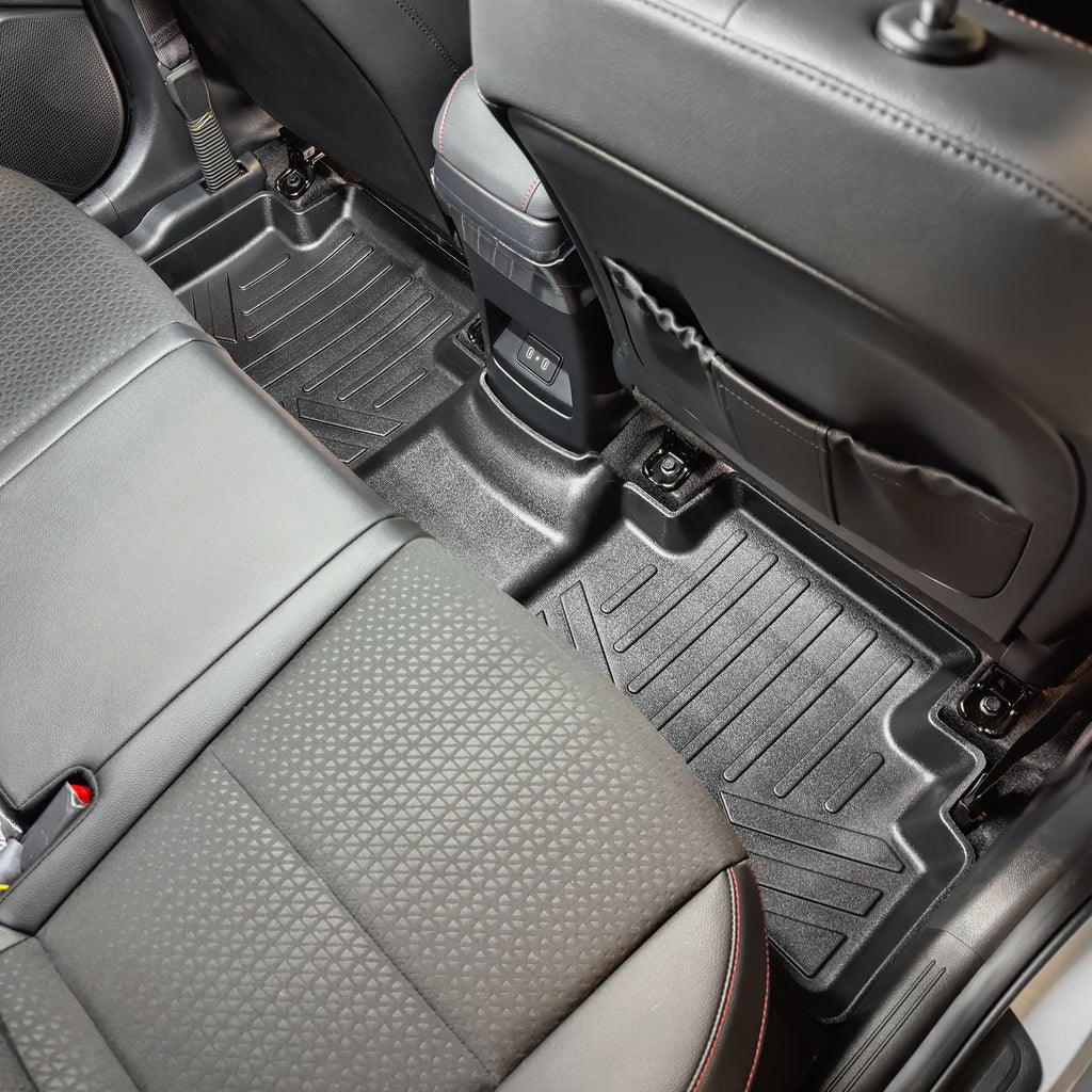 SMARTLINER Custom Fit Floor Mats 2nd Row Liner Black Compatible With 2020-2022 Kia Soul (SB0461)