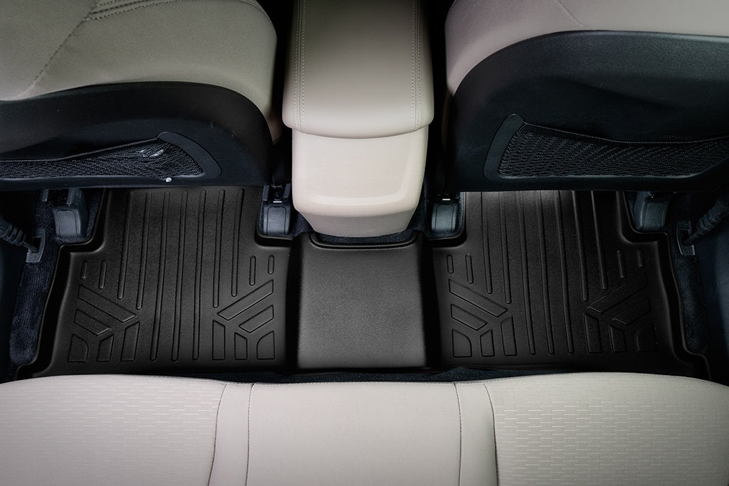 SMARTLINER Custom Fit Floor Mats 2nd Row Liner Black Compatible With 2020-2021 Hyundai Tucson (SB0536)