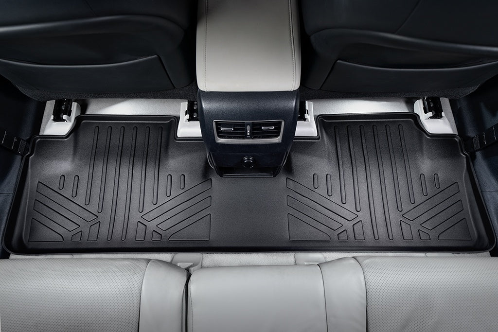 SMARTLINER Custom Fit Floor Mats 3 Row Liner Set Black Compatible With 2018-2022 Lexus RXL with 3rd Row Seats - All Models (SA0222/B0222/C0222)