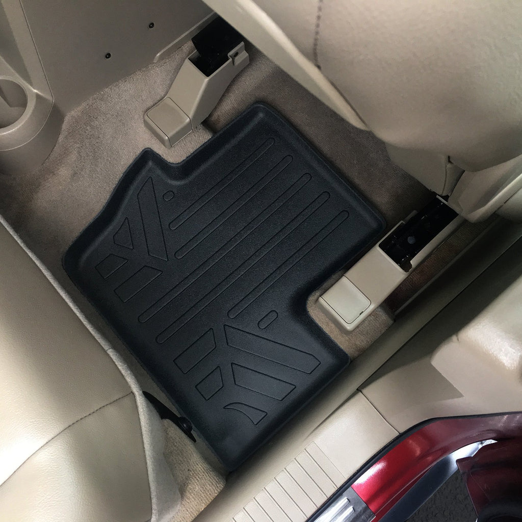 SMARTLINER Custom Fit Floor Mats 2 Rows and Cargo Liner Set Black Compatible With 2007-2017 Jeep Patriot / Compass Old Body Style (SA0263/B0263/D0263)