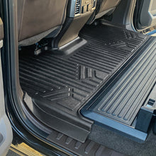 Load image into Gallery viewer, SMARTLINER Floor Mats 2nd Row Liner Black Compatible With 2017-2022 Ford F-250 / F-350 Super Duty Crew Cab with 1st Row Bucket Seats (SB0246)