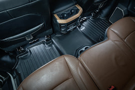 SMARTLINER Custom Fit Floor Mats 2nd Row Liner Black Compatible With 2019-2022 Ram 2500/3500 with Bucket Seats (SB0453)