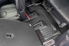 SMARTLINER Custom Fit Floor Mats 2nd Row Liner Black Compatible With 2020-2025 Hyundai Palisade Only Fits Second Row Bucket Seats (SB0495)