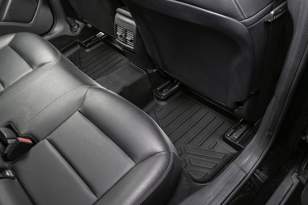 SMARTLINER Custom Fit Floor Mats 2nd Row Liner Black Compatible With 2014-2020 Mercedes Benz CLA / 2015-2020 GLA (SB0255)