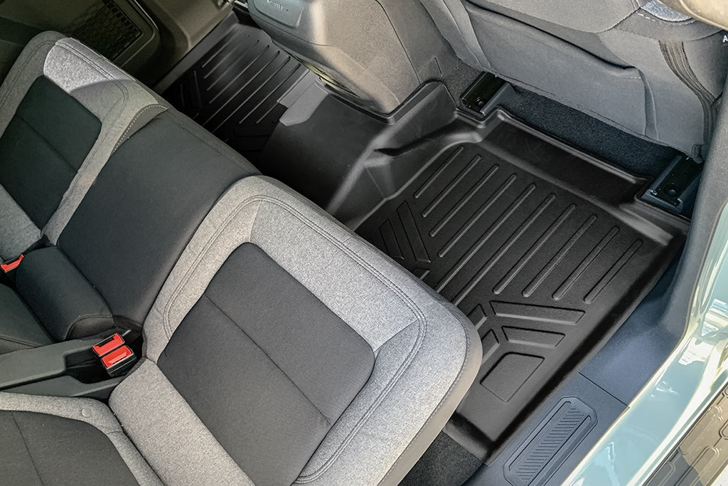 SMARTLINER All Weather Custom Fit 2 Row Floor Mats & Cargo Liner Set Compatible With 2021-2024 Ford Bronco (SA0566/B0566/D0566)