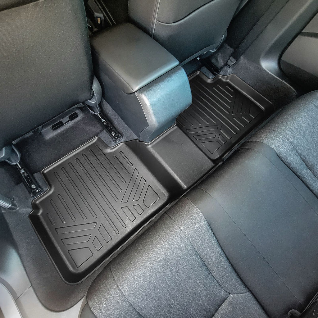 SMARTLINER Custom Fit All Weather Protection Black 2 Row Floor Liners Compatible With 2023-2025 Honda Accord (SA0692/B0692)