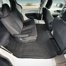 Load image into Gallery viewer, SMARTLINER Floor Mats 2nd / 3rd Row Black Compatible With 17-2019 Pacifica L Model Only With 2nd Row Deluxe Bench Seat and 2020 Voyager (SB0359)