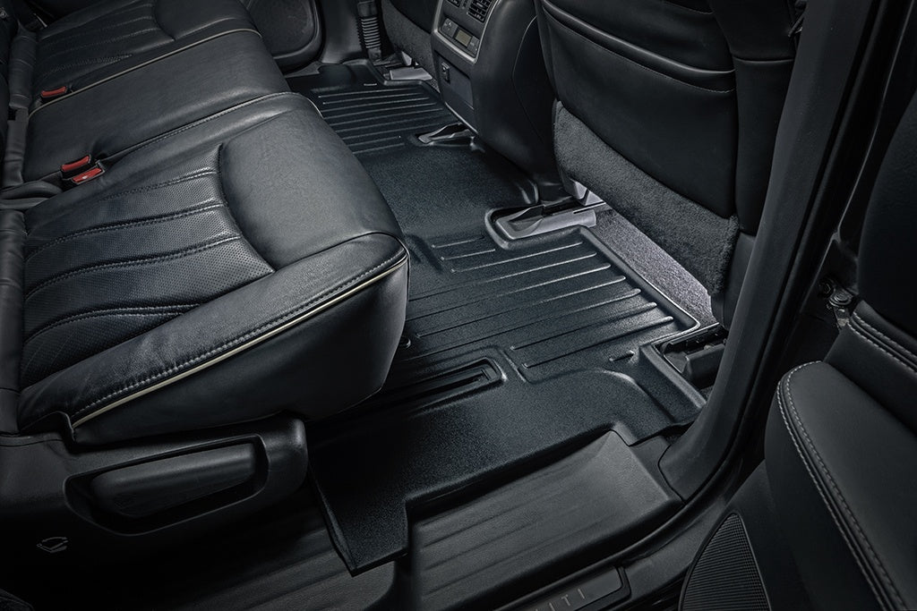 SMARTLINER Custom Fit All Weather Protection Black 2nd Row Full Coverage Liner Compatible With 2014-2020 Infiniti QX60 (SB0131)