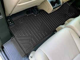 SMARTLINER Custom Fit Floor Mats 2nd Row Liner Black Compatible With 2018-2025 Honda Odyssey (SB0325)