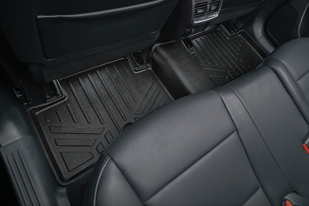 SMARTLINER Custom Fit All Weather 2nd Row Black Floor Mat Liners Compatible With 2022-2023 Infiniti QX55/2019-2020 Infiniti QX50 (SB0587)