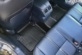 SMARTLINER All Weather Custom Fit Floor Mats 2nd Row Liner Black Compatible With 2023 Mazda CX-50 (SB0622)