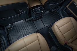 SMARTLINER All Weather Custom Fit Black 2nd Row Floor Mat Liner Set Compatible With 2020-2023 Kia Telluride with 2nd Row Bench or Bucket Seats With Center Console (SB0417)