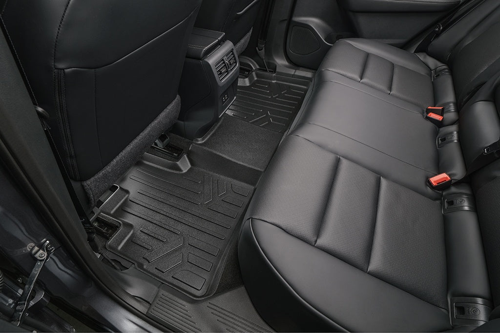 SMARTLINER Custom Fit All Weather Black 2nd Row Floor Mat Liners Compatible With 2021-2023 Nissan Rogue (SB0540)