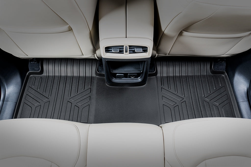 SMARTLINER Custom Fit All Weather Protection Black 2 Row Floor Liners Compatible With 2016-2020 Buick Envision (SA0225/B0225)