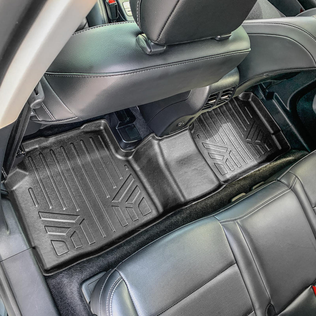 SMARTLINER All Weather Custom Fit Floor Mats 2nd Row Liner Black Compatible With 2020-2021 Ford Escape Does NOT Fit Hybrids (SB0477)