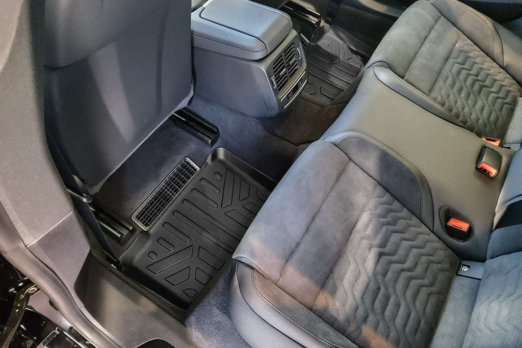 SMARTLINER Custom Fit All Weather Protection Black 2nd Row Liner Compatible With 2022-2025 Audi RS e-tron GT (SB0631-N1)