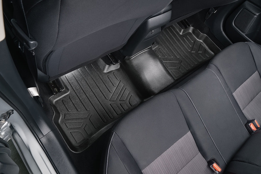 SMARTLINER Custom Fit All Weather Black 2nd Row Floor Mat Liners Compatible With 2020-2023 Nissan Sentra (SB0605)