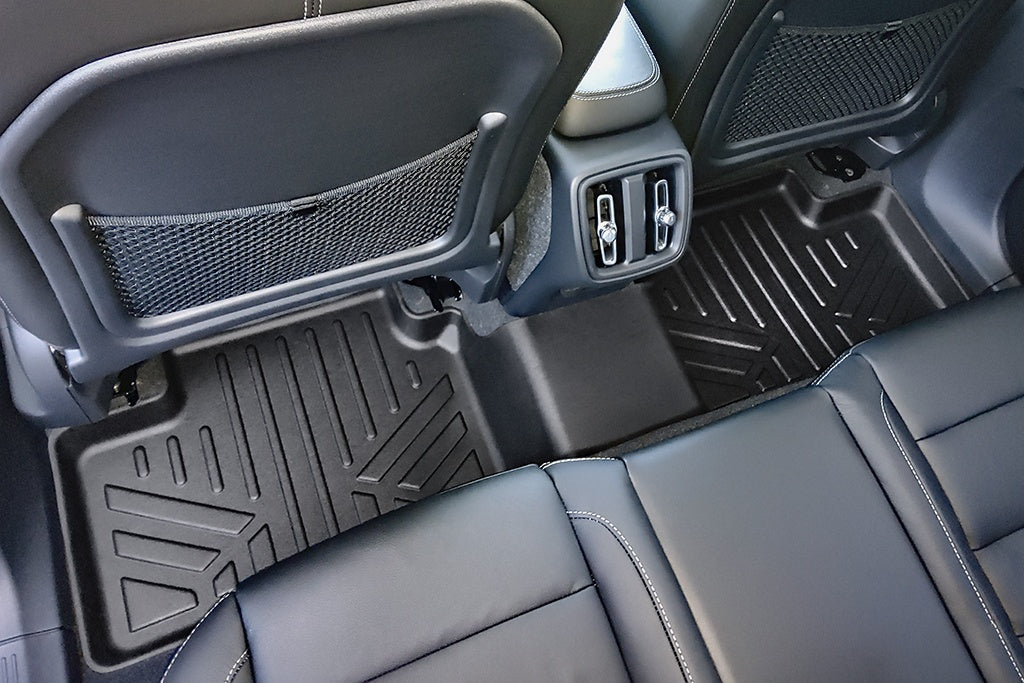 SMARTLINER Custom Fit All Weather 2nd Row Black Floor Mat Liners Compatible With 2019-2022 Volvo XC40 (SB0588)