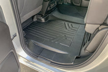 Load image into Gallery viewer, SMARTLINER Custom Fit Floor Mats 2 Row Liner Set Black Compatible With 2019-2021 Silverado/Sierra 1500 Double Cab with 1st Row Bench Seat (SA0401/B0402)