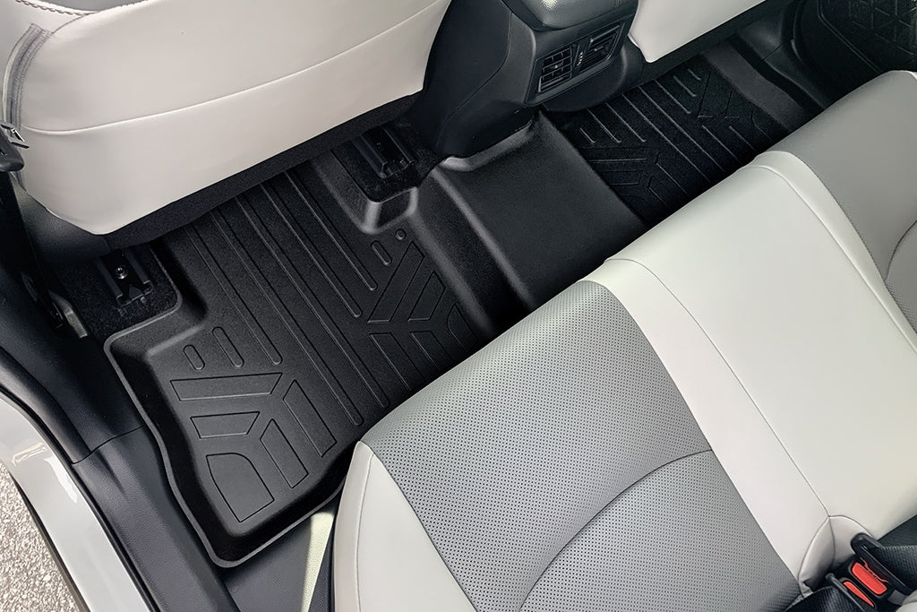 SMARTLINER Custom Fit Floor Mats 2 Rows and Cargo Liner Trunk Set Black Compatible With 2019-2023 Toyota RAV4 - No Hybrid Models (SA0418/B0418/D0418)