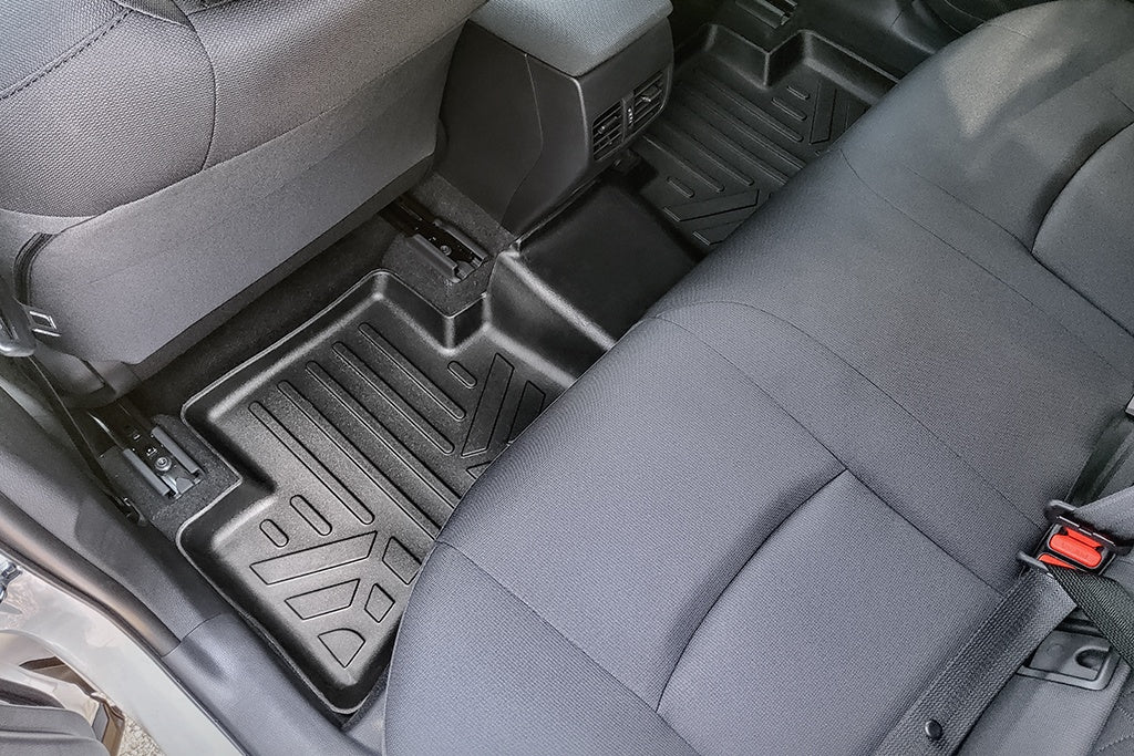 SMARTLINER Custom Fit All Weather 2nd Row Black Floor Mat Liners Compatible With 2022-2023 Toyota Corolla Cross (SB0598)