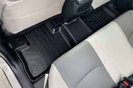 SMARTLINER Custom Fit Floor Mats 2nd Row Liner Black Compatible With 2019-2023 Toyota RAV4 - No Hybrid Models (SB0418)