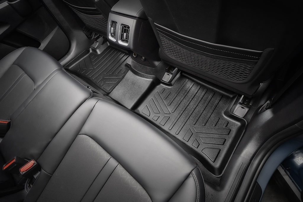 SMARTLINER All Weather Custom Fit 2nd Row Black Floor Mat Liner Set Compatible With 2021-2023 Kia Sorento (SB0547)
