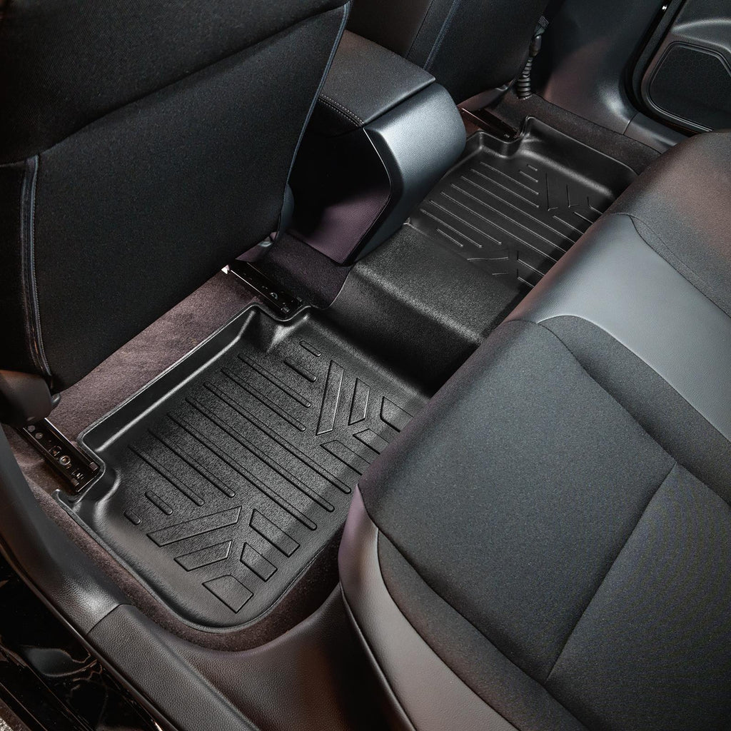 SMARTLINER Custom Fit Floor Mats 2 Rows and Cargo Liner Set Black Compatible With 2022-2025 Honda Civic (SA0586/B0586/D0586)