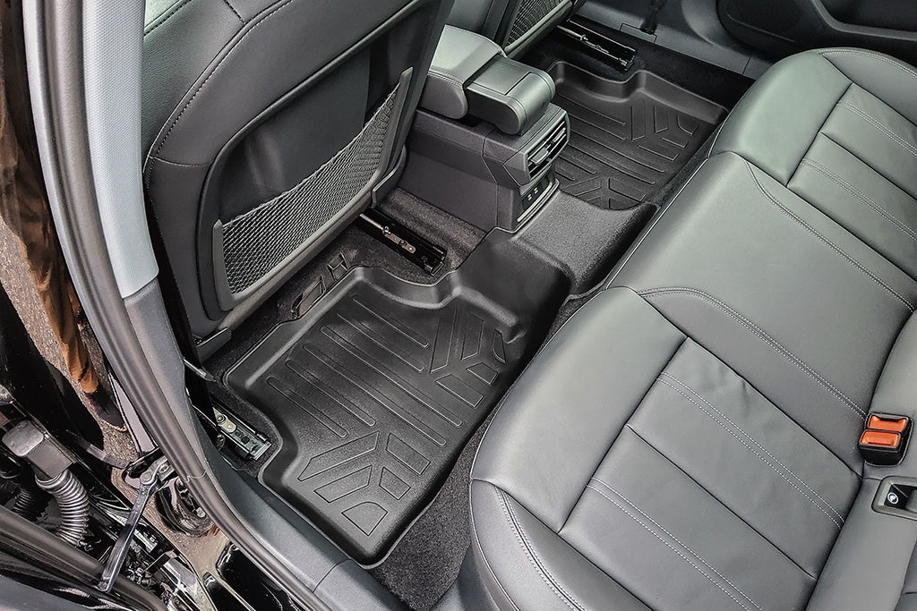 SMARTLINER Custom Fit All Weather Protection Black 2 Row Floor Liners & Cargo Liner behind the 2nd Row Seats Compatible With 2022-2025 Audi RS3 (SA0646/B0646/D0646-N2)