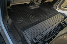 Load image into Gallery viewer, SMARTLINER Custom Floor Mats 2 Row Liner Set Black Compatible With 2017-2024 Ford F-250/F-350 Super Duty Crew Cab with 1st Row Bench Seat (SA0246/B0298)