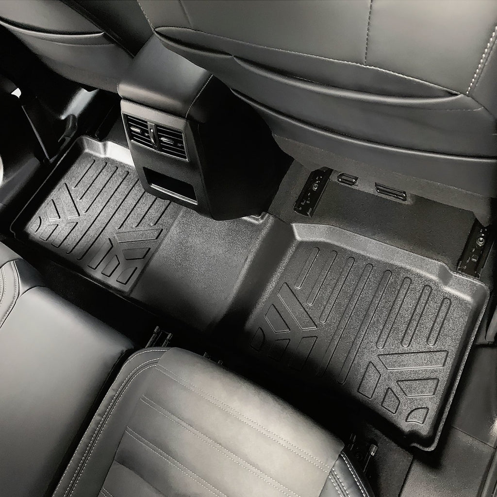 SMARTLINER Custom Fit All Weather Protection Black 2nd Row Liner Compatible With 2023-2025 Mitsubishi Outlander PHEV (SB0733)
