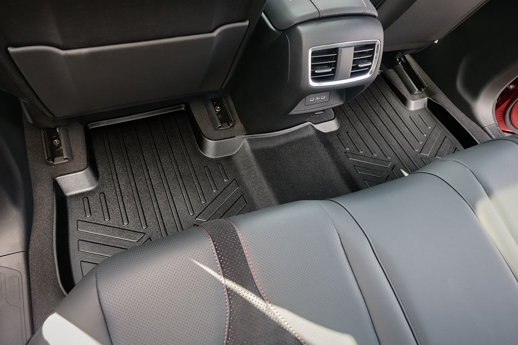 SMARTLINER Custom Fit All Weather Protection Black 2 Row Floor Liners & Cargo Liner behind the 2nd Row Seats Compatible With 2019-2025 Acura RDX (SA0398/B0398/D0398)