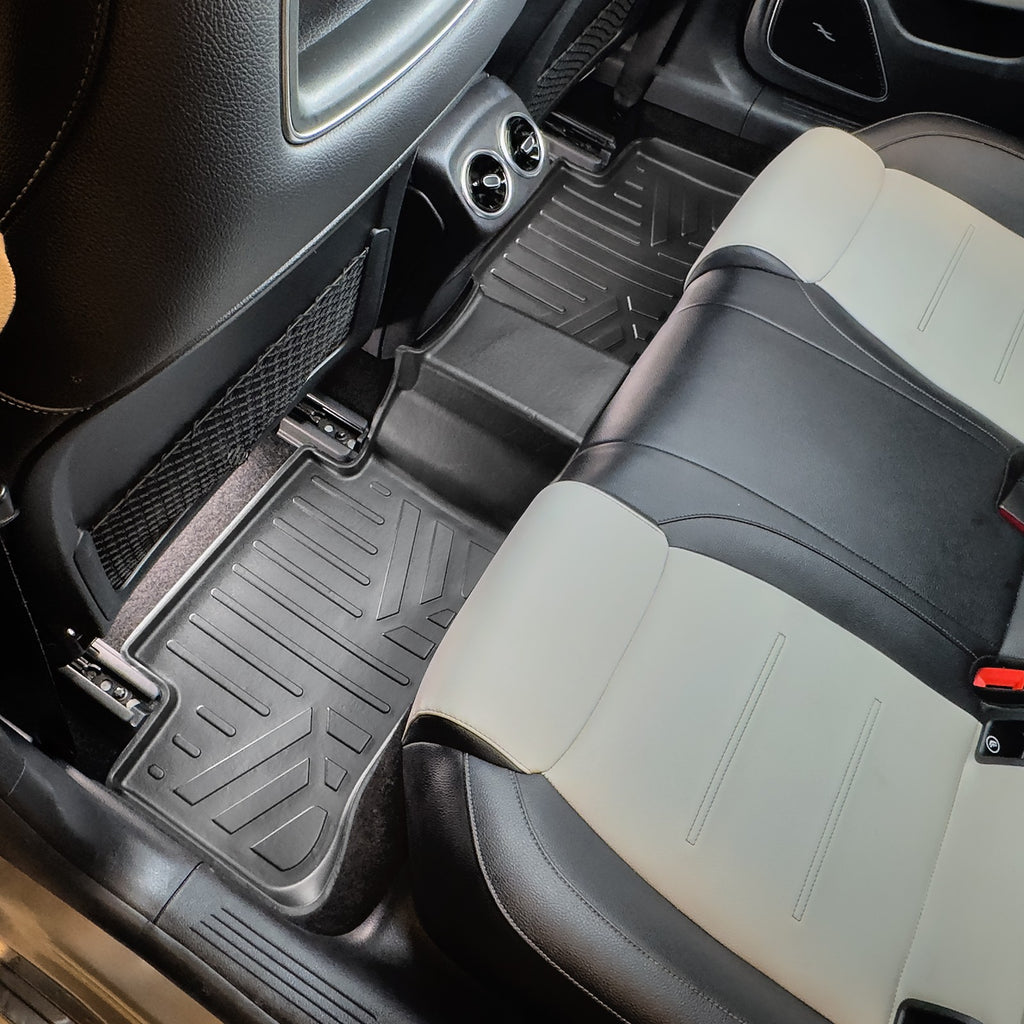 SMARTLINER Custom Fit All Weather Protection Black 2nd Row Liner Compatible With 2020-2023 Mercedes-Benz CLA Class (SB0671)