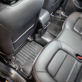 SMARTLINER Custom Fit All Weather Protection Black 2nd Row Liner Compatible With 2017-2021 Mazda CX-5 (SB0301)