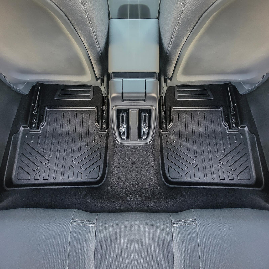 SMARTLINER Custom Fit All Weather Protection Black 2nd Row Liner Compatible With 2020-2025 Polestar 2 (SB0712)