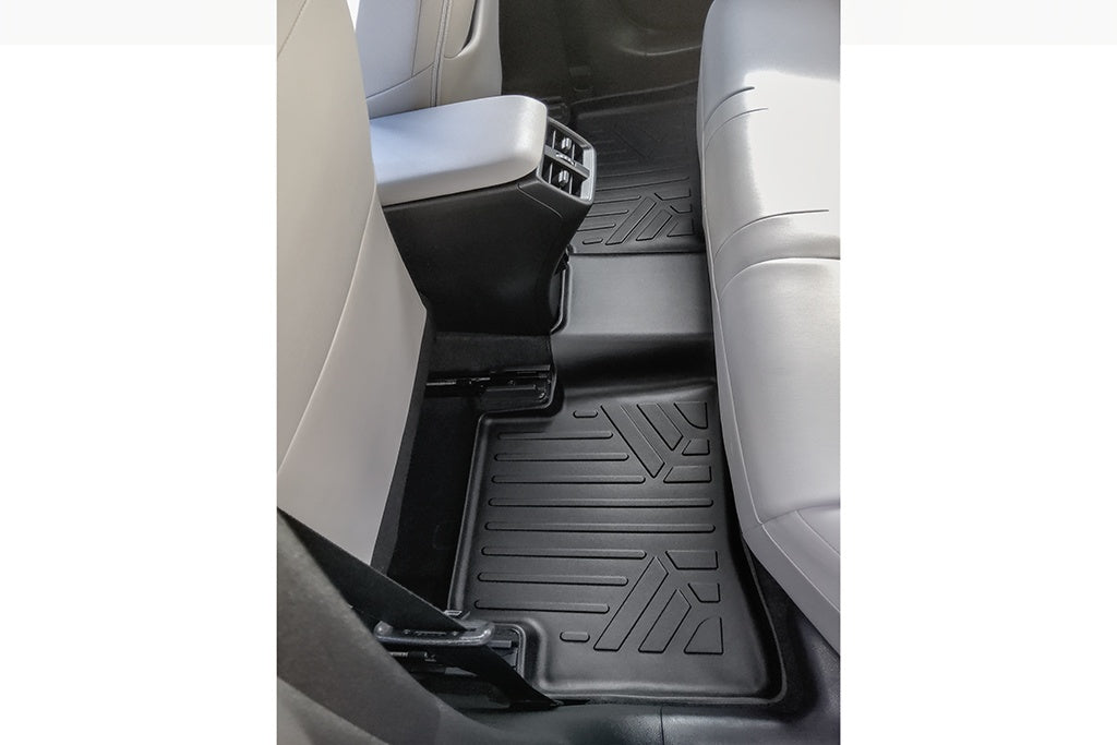 SMARTLINER Custom Fit All Weather Black 2 Row Floor Mats and Cargo Liner Set Compatible With 2019-2023 Lexus UX Hybrid (SA0441/B0441/D0655)
