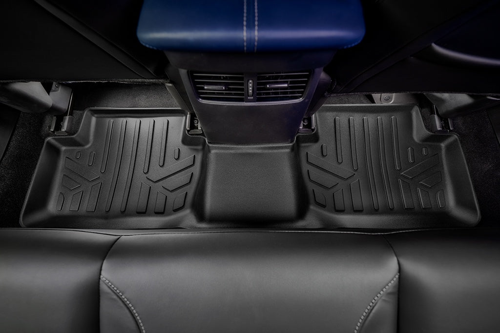 SMARTLINER Custom Fit All Weather 2 Row Black Floor Mat Liners Set Compatible With 2020-2023 Mazda CX-30 (SA0503/B0503)