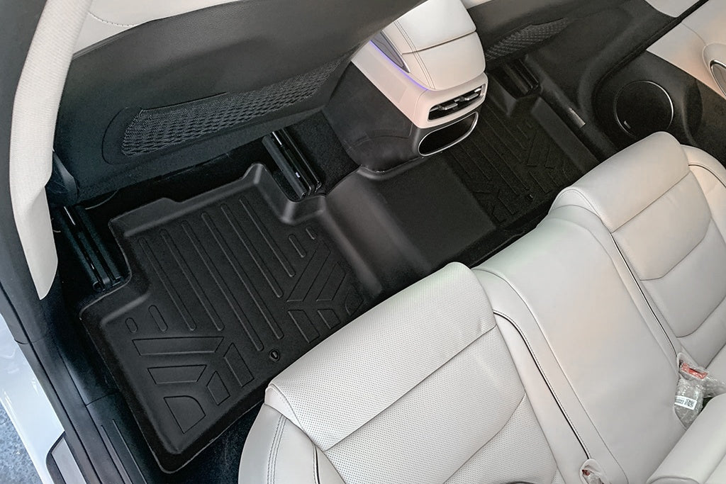 SMARTLINER All Weather Custom Fit Floor Mats 2 Rows and Cargo Liner Set Black Compatible With 2022-2025 Genesis GV70 (SA0630/B0630/D0630)