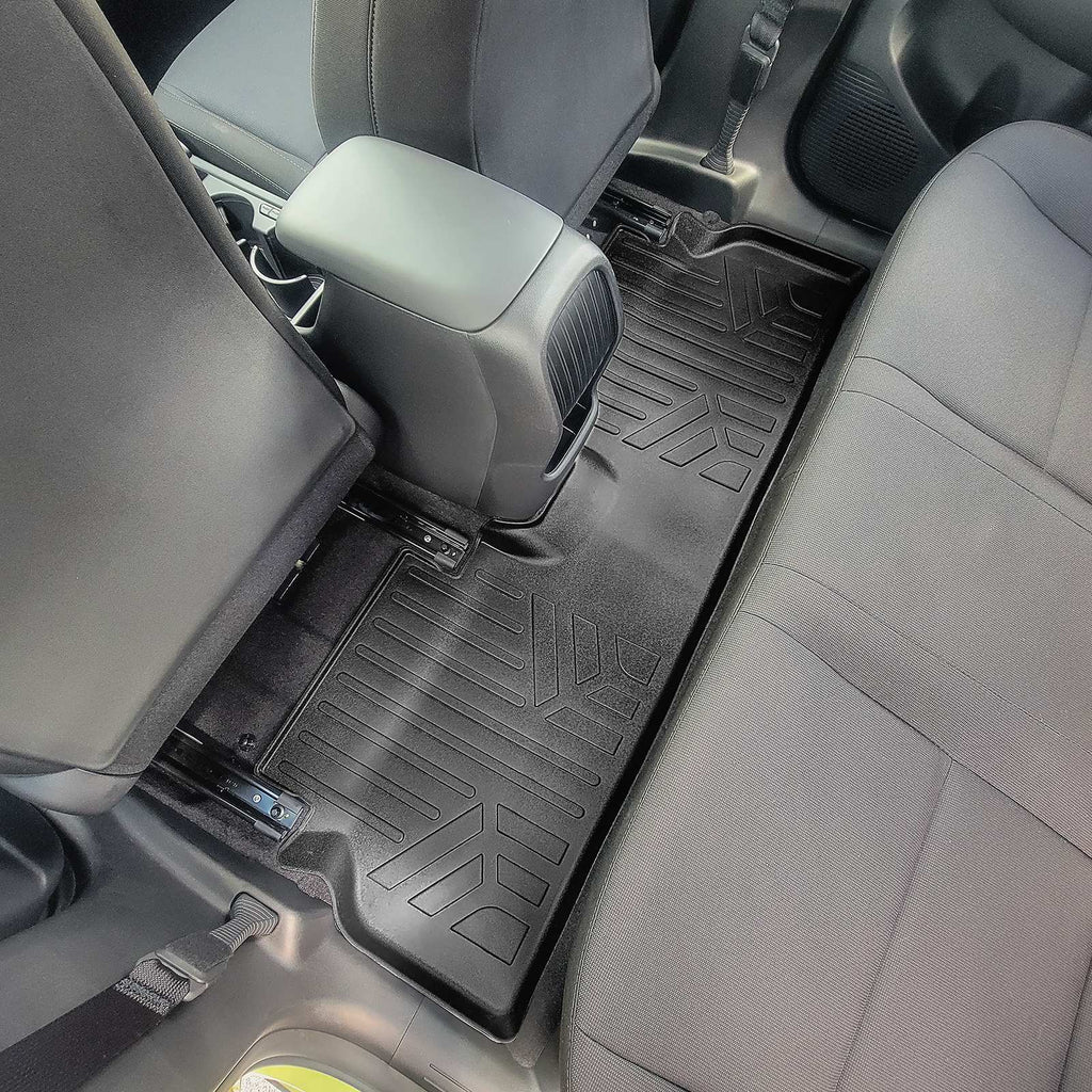 SMARTLINER All Weather Protection Custom Fit Black 2nd Row Floor Mat Liner Set Compatible With 2024-2025 Hyundai Kona Electric (SB0747)
