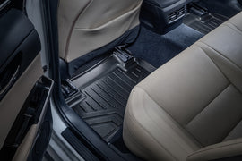 SMARTLINER Custom Fit Floor Mats 2nd Row Liner Black Compatible With 2014-2021 Lexus IS Sedan Rear Wheel Drive Only (SB0138)